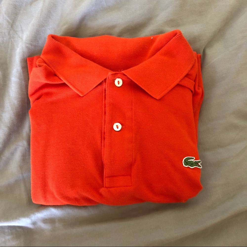 LACOSTE Polo Men’s Large Orange